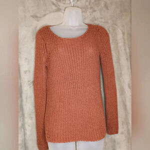 TRIBAL JEANS caramel brown knit sweater (#962)